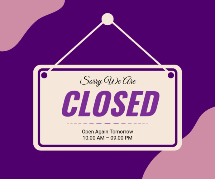 Closed Specification Example Closed Template | PosterMyWall