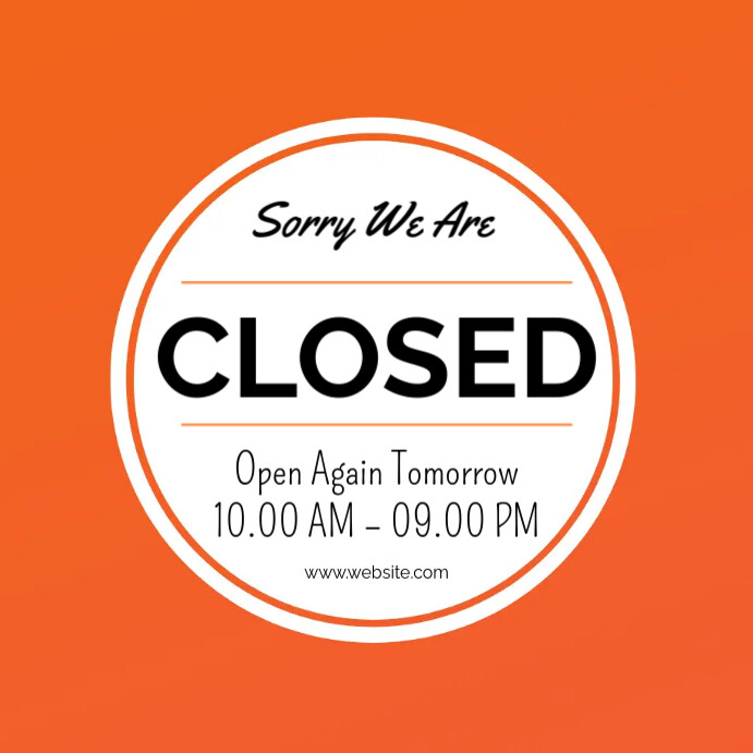 Closed templates for bussines | PosterMyWall