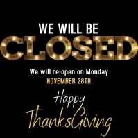 closed temporarily, sorry we are closed Instagram Post template