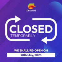 temporarily closed Template | PosterMyWall
