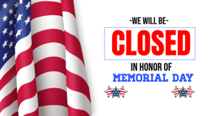 closing for memorial day Digitalt display (16:9) template
