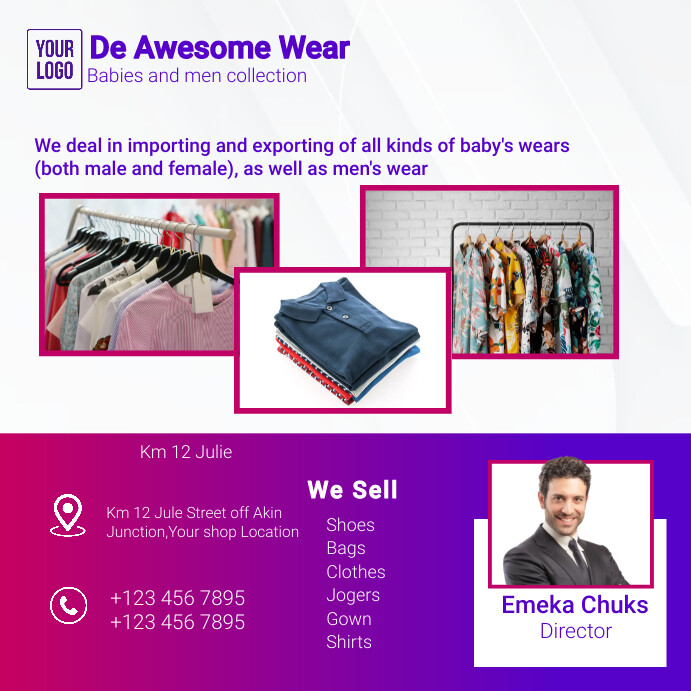 cloth shop Template | PosterMyWall
