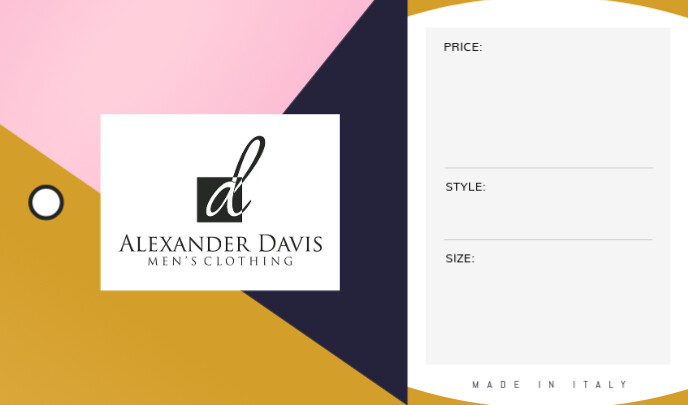 Clothing Brand Tag Template Postermywall