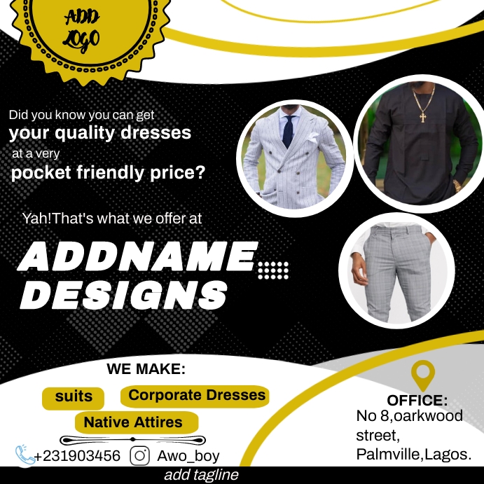Clothing design template | PosterMyWall