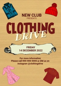 Clothing Drive A4 template