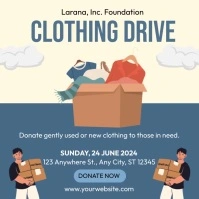 Clothing Drive Instagram Post template
