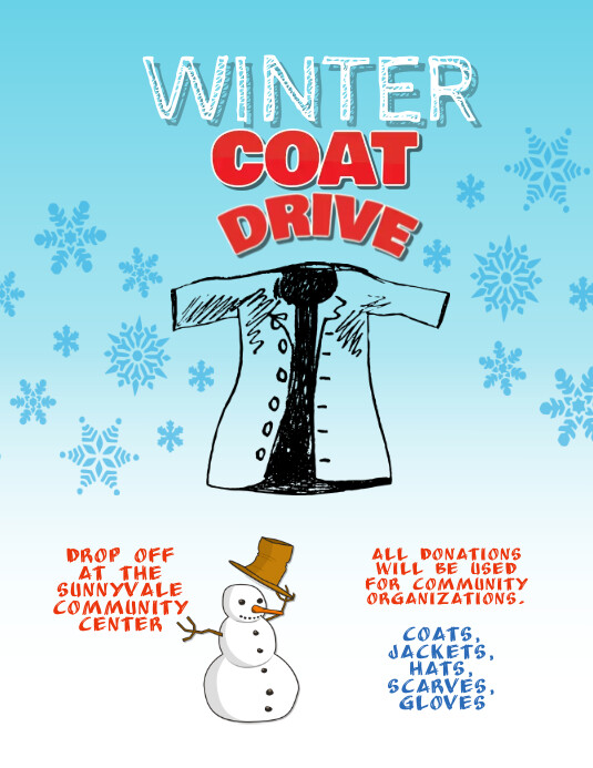 clothing drive fundraiser flyer Template PosterMyWall