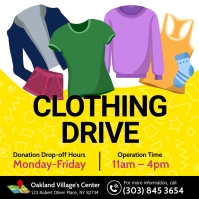 Clothing Drive Instagram Post Instagram-opslag template