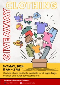 Clothing Giveaway A4 template