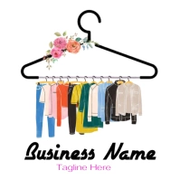 clothing logo,  fashion & beauty logo social Logotipo template