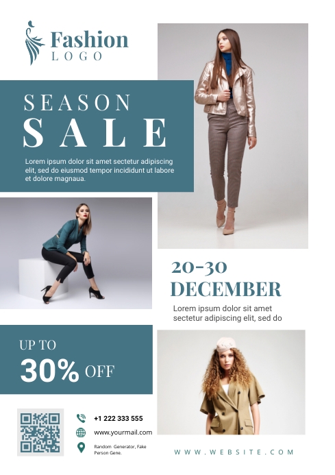 Clothing Promotional Flyer Template | PosterMyWall