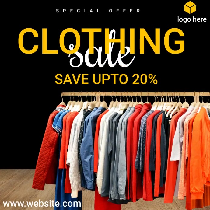 clothing sale poster Template | PosterMyWall