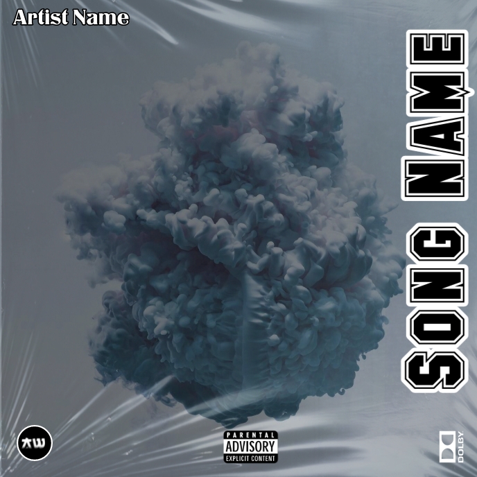 Cloud Album cover template PosterMyWall