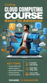 CLOUD COMPUTING COURSE Instagram Story template