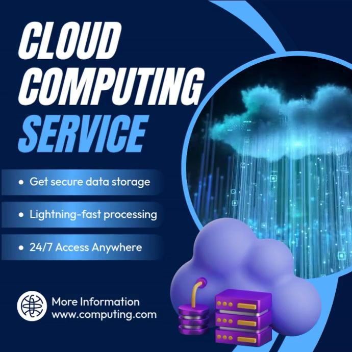Modèle Cloud Computing Service Ads | PosterMyWall