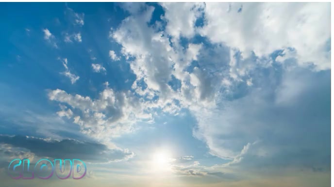 Clouds Digital Display (16:9) template