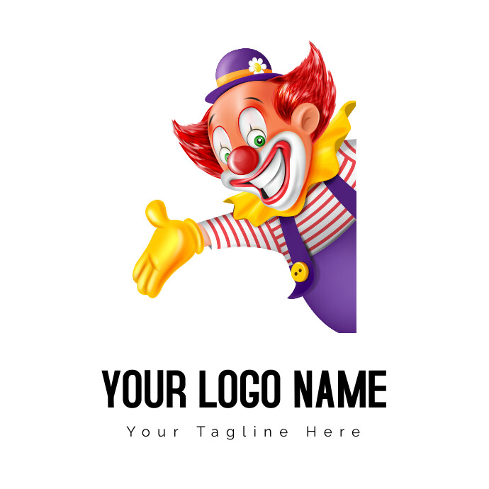 Clown Party Circus Logo Template PosterMyWall