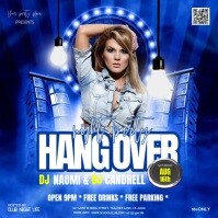 club bar lounge pub adult event invitation Kwadrat (1:1) template