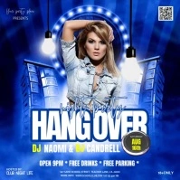 club bar lounge pub adult event invitation Persegi (1:1) template