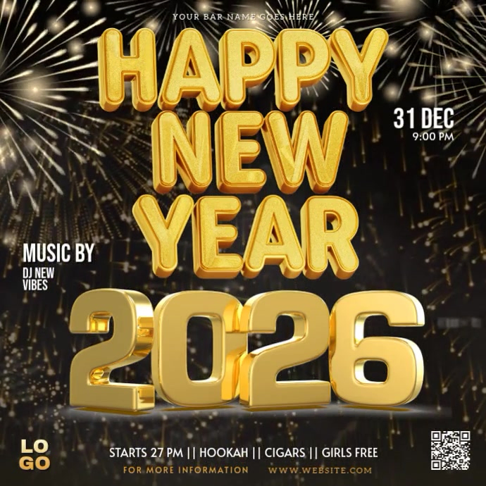 club bar lounge pub new year template | PosterMyWall
