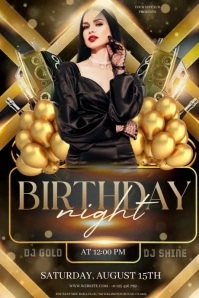 CLUB BIRTHDAY PARTY NIGHT EVENT DESIGN TEMPLA Poster template