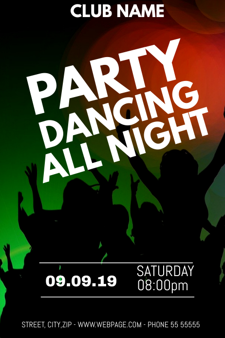 Club Dance Night Flyer Template Postermywall