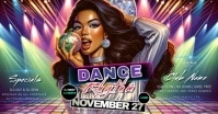 CLUB dance PARTY INVITATION VIDEO TEMPLATE auf Facebook geteiltes Bild