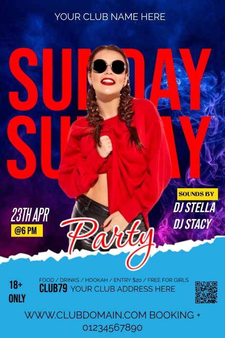 Club Poster Layout CLUB Template | PosterMyWall