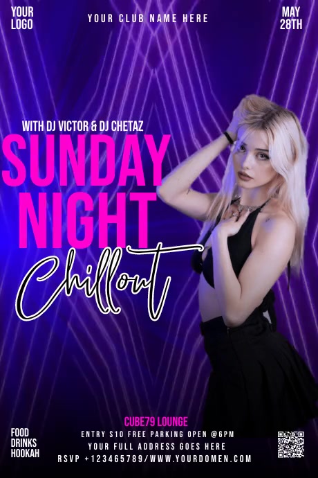Club Poster Layout CLUB Template | PosterMyWall