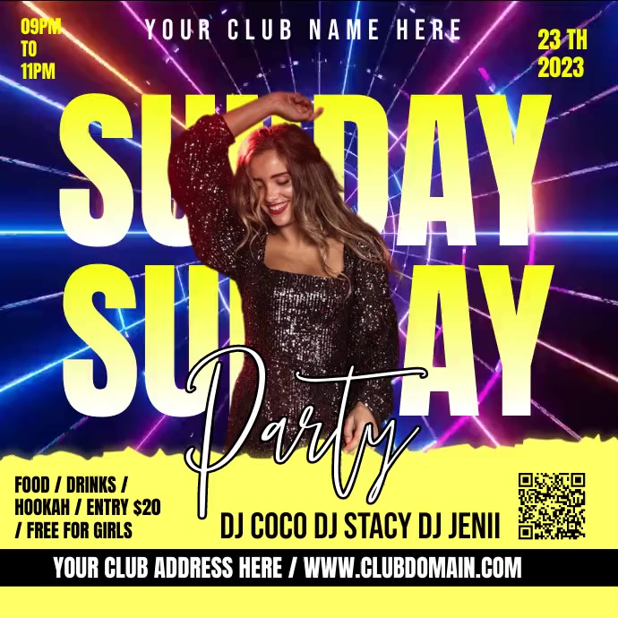 CLUB Template | PosterMyWall