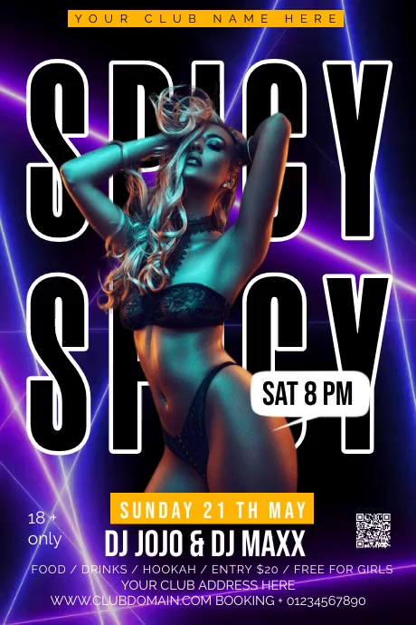 CLUB Poster template