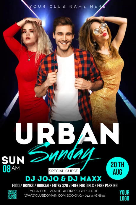 Club Poster Layout CLUB Template | PosterMyWall