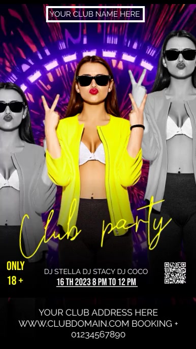 Copy of CLUB | PosterMyWall
