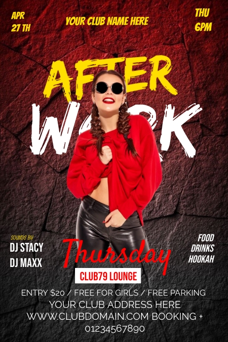 Club Poster Layout CLUB Template | PosterMyWall