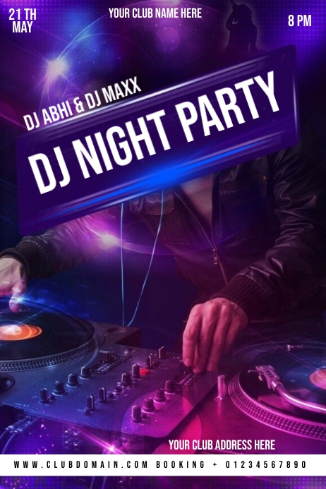 Club Poster Layout CLUB Template | PosterMyWall