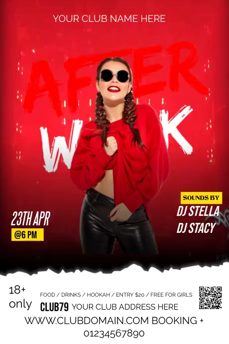 Club Poster Layout CLUB Template | PosterMyWall
