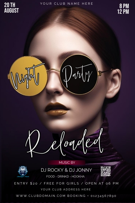 Club Poster Layout CLUB Template | PosterMyWall