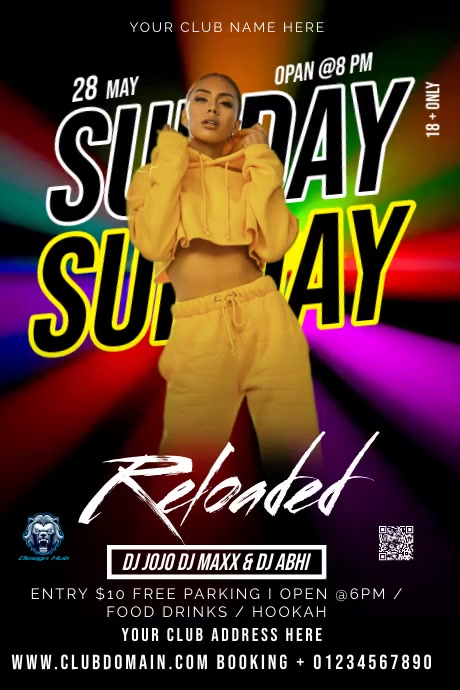 Club Poster Layout CLUB Template | PosterMyWall