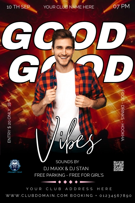 Club Poster Layout CLUB Template | PosterMyWall