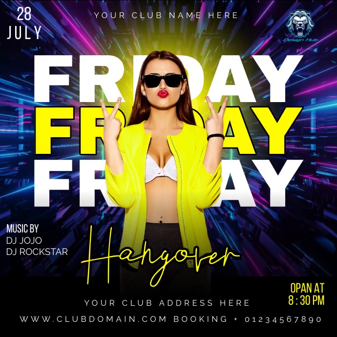 Copy of CLUB | PosterMyWall