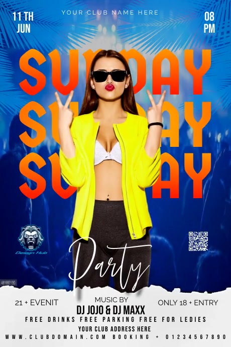 Club Poster Layout CLUB Template | PosterMyWall