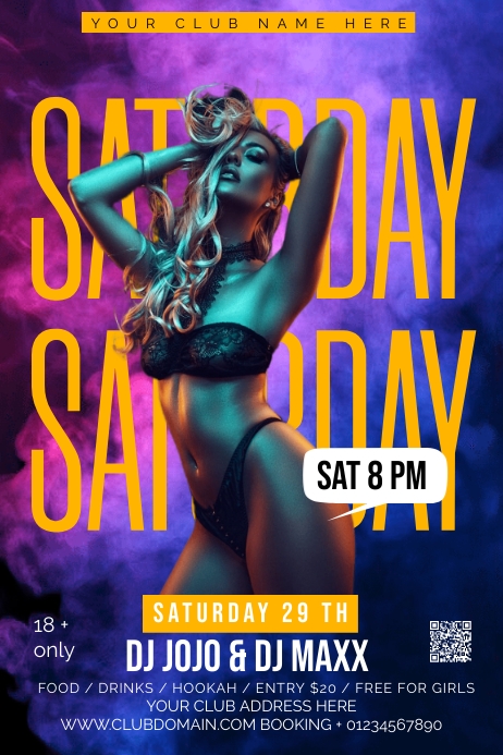 CLUB Poster template