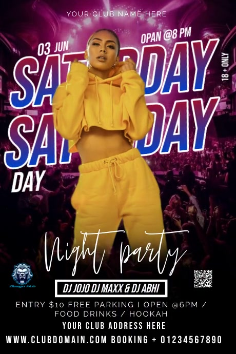 Club Poster Layout CLUB Template | PosterMyWall