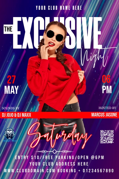 Club Poster Layout CLUB Template | PosterMyWall