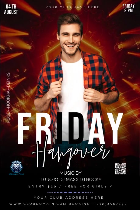 Club Poster Layout CLUB Template | PosterMyWall