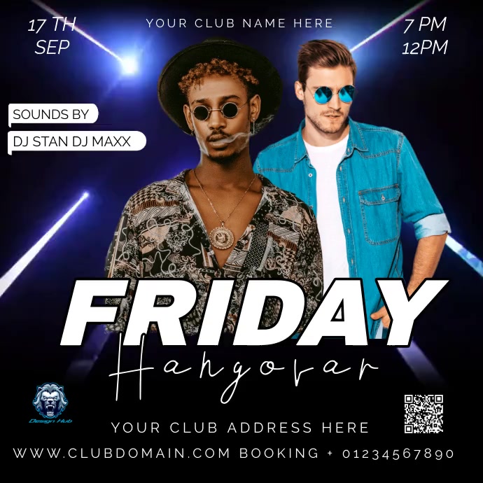 CLUB Template PosterMyWall