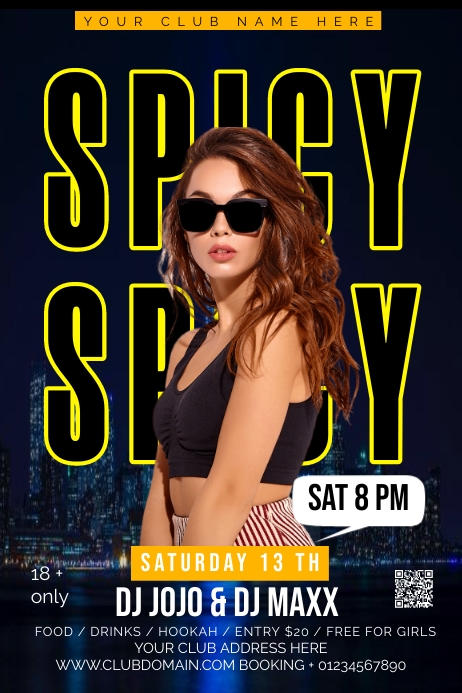 Club Poster Layout CLUB Template | PosterMyWall