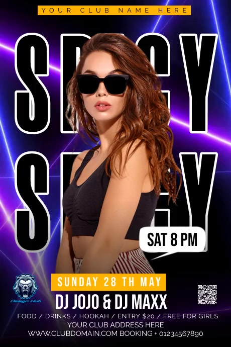Club Poster Layout CLUB Template | PosterMyWall