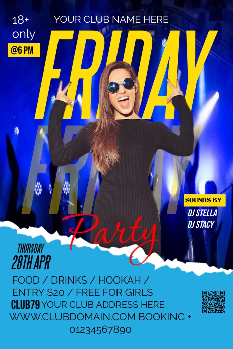 Club Poster Layout CLUB Template | PosterMyWall