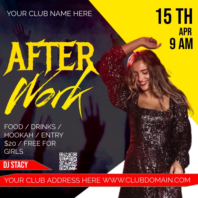 CLUB Instagram Post template